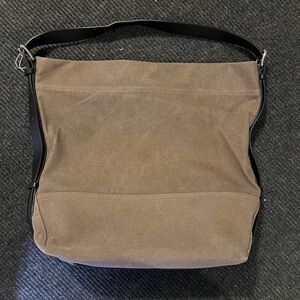 Lemaire: Taupe Belted Tote Bag MADE IN SPAIN